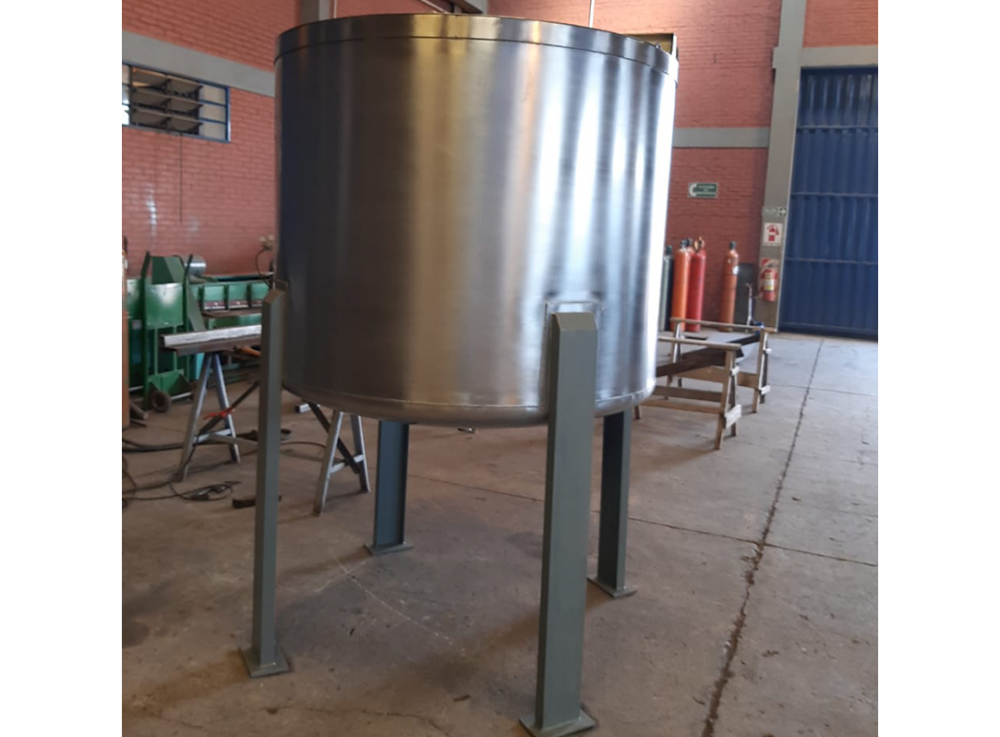 Fabricado de tanque de acero inoxidable