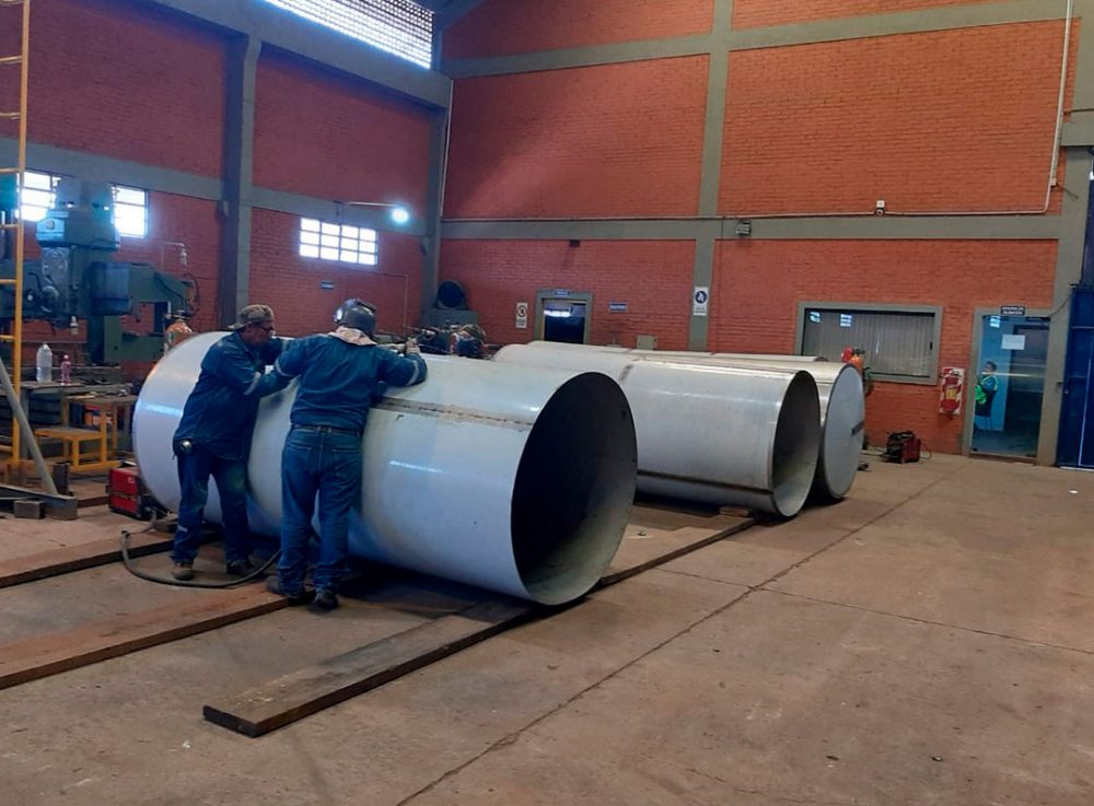 Fabricación de tanque inoxidable con soldadura TIG