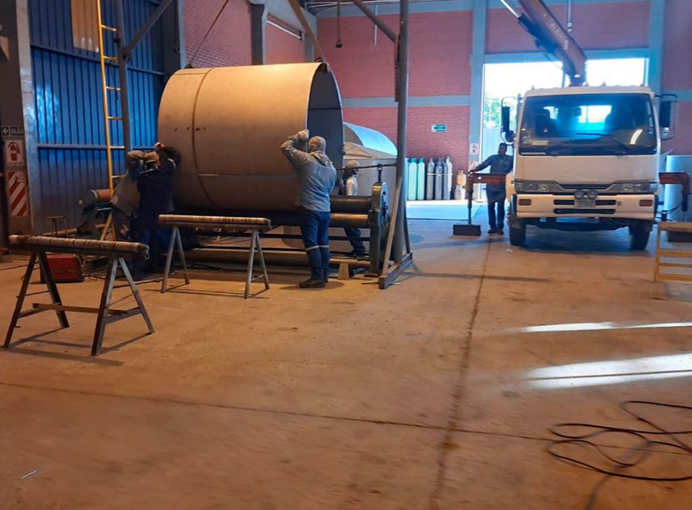 Fabricación de tanque inoxidable