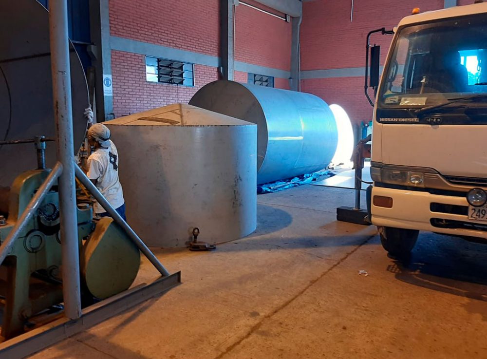 Cilindrado de para tanque inoxidable