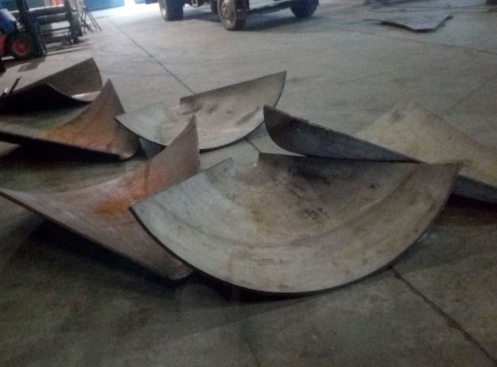 Prefabricado de piezas para cono inoxidable