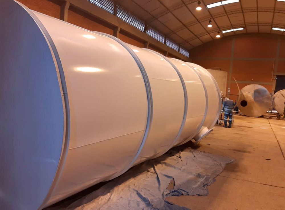 Pintado de tanque acero al carbono
